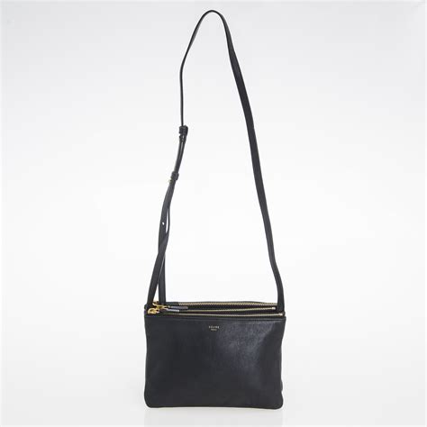 celine trio black small|celine black tie trio.